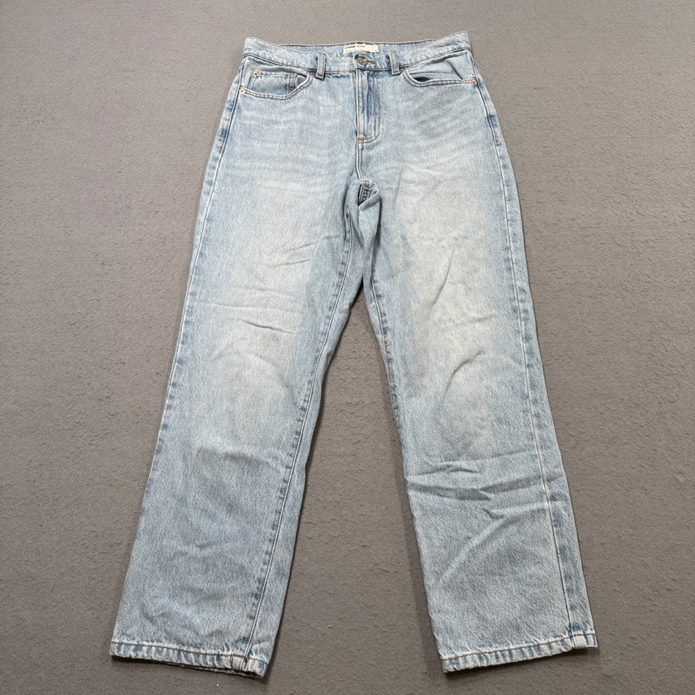 Garage Denim Jeans Women's 7/28 Blue Light Wash High Rise Vintage Straight Leg